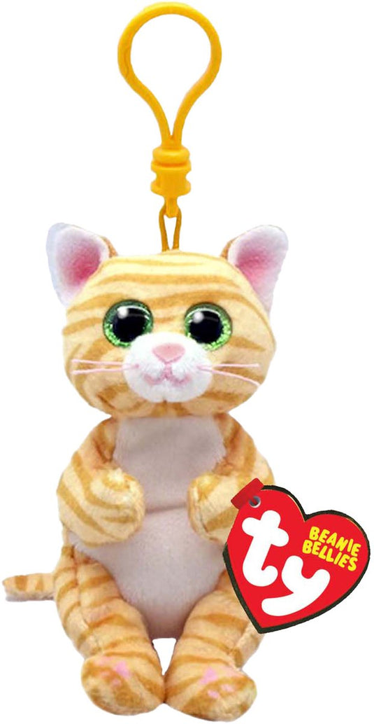 Ty beanie babies bellies clip mango cat, 10cm