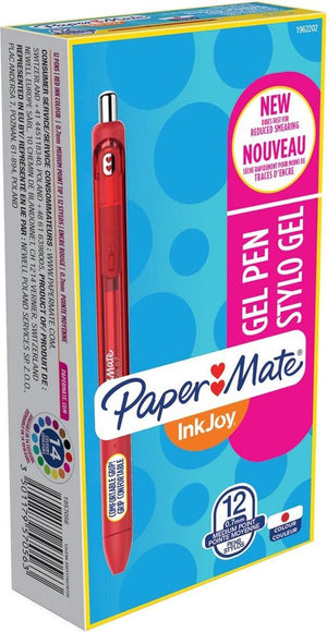 Paper mate inkjoy gelpennen | medium punt (0,7 mm) | rood | 12 stuks
