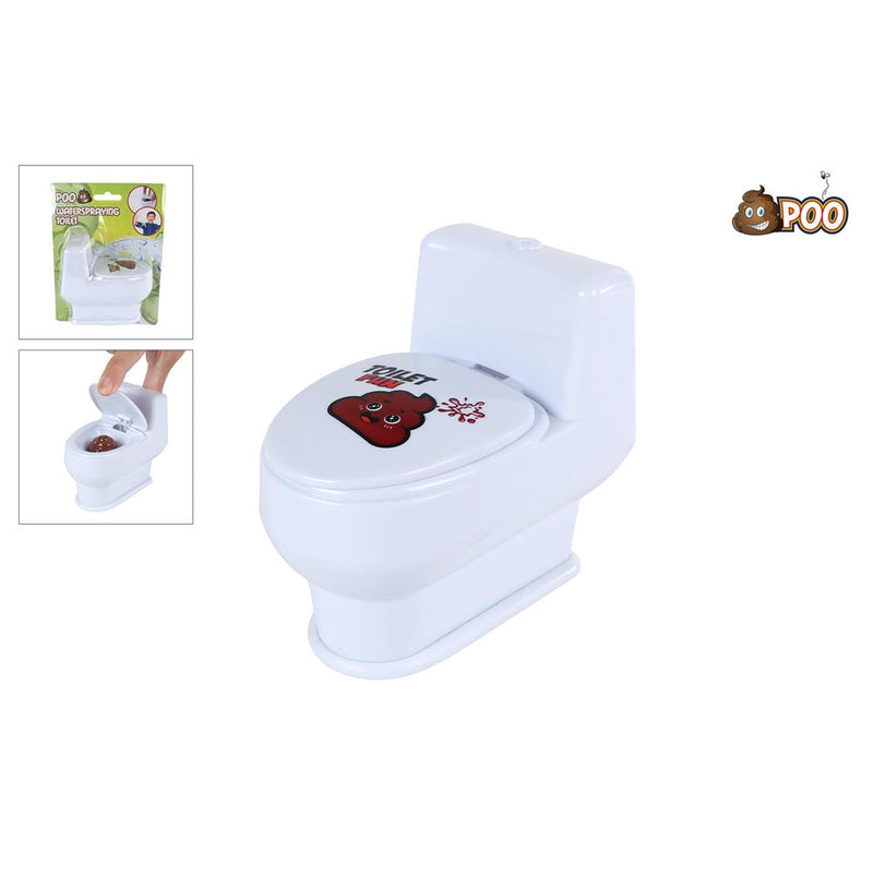 Load image into Gallery viewer, Poo toilet met drol waterspuitend 10cm
