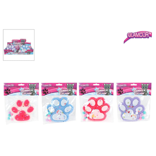 Glamour squishy mega kattenpoot 12,5cm