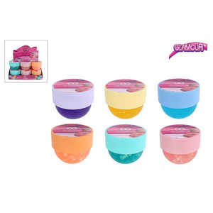 Glamour cristal slijm in cosmeticapotje 160ml 6ass 7,6cm