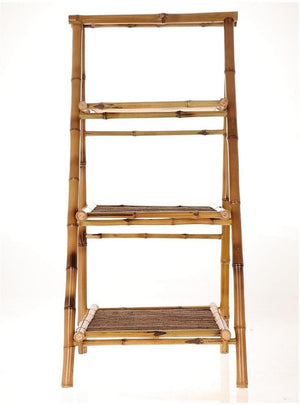 Hbx natural living plantenrek lipat met 3 planken 45x47x100cm bamboe