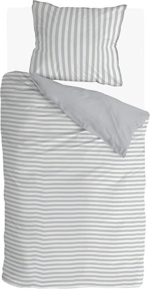 Walra dekbedovertrek soft cozy - 140x220 - 100% katoen (bci) - grijs