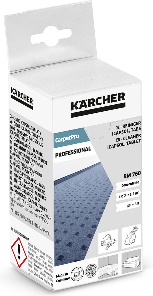 Kärcher - tapijt textiel reinigingsmiddel tablet 16 stuks (schuimt niet)
