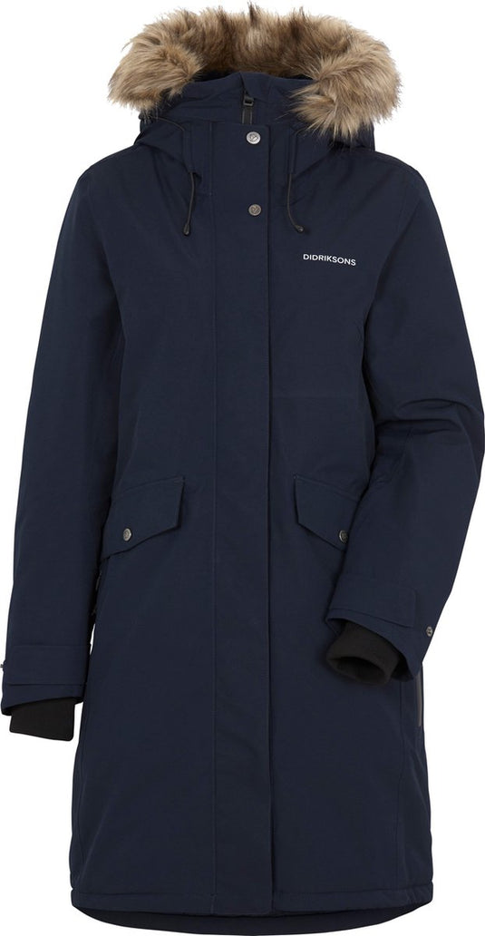 Didriksons erika wns parka 3 dames outdoorjas - dark night blue