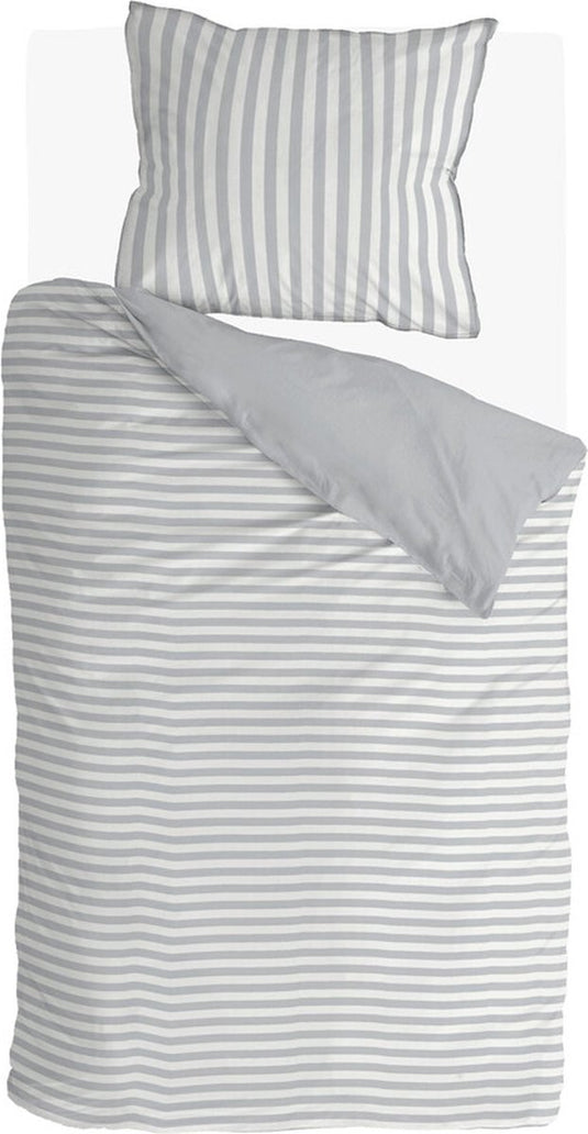 Walra dekbedovertrek soft cozy - 140x220 - 100% katoen (bci) - grijs