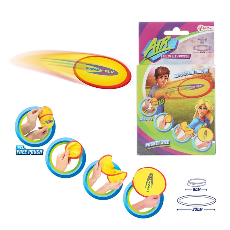 Afbeelding laden in galerijviewer, Toi-toys toi toys air opvouwbare frisbee 'pocket' +hoesje
