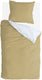Byrklund dekbedovertrek side way - 140x220 - 100% katoen - okergeel wit