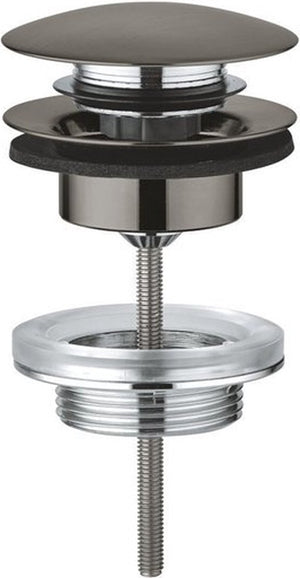 Grohe afvoergarnituur push open brushed hard graphite