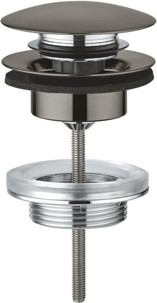 Grohe afvoergarnituur push open brushed hard graphite