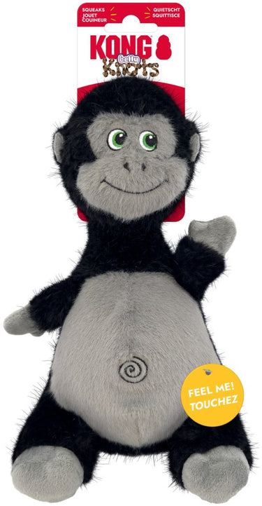 Kong knots belly gorilla - knuffel - zwart m l