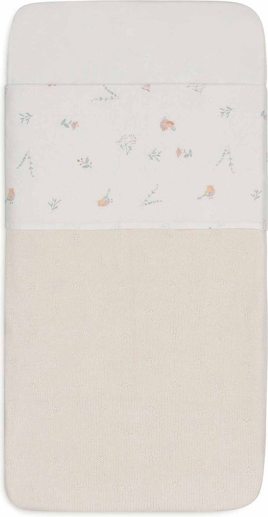 Jollein - baby laken ledikant - 120x150cm - ledikant, babybed - katoen - lovely birds