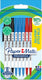 Paper mate kilometrico-balpennen | lange schrijfduur met mediumpunt (1,0mm) | zwarte, blauwe rode inkt | 80% gerecycled plastic | 8 stuks