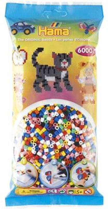 Hama strijkkralen mix 00 – grote zak met 6000 kralen