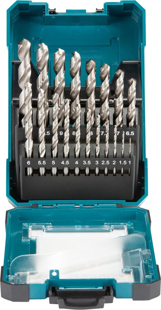 Makita d-67549 - drill bit set - ground high-speed steel (hss-g) - 19 pc(s)