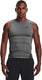 Under armour ua hg armour comp sl-gry heren sportshirt - carbon heather - zwart