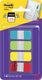 Post-it index strong, ft 15,8 x 38,1 mm, blister met 4 kleuren, 10 tabs per kleur
