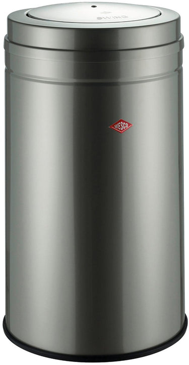 Wesco big swing vuilnisbak | 120 liter | metaal - nieuwzilver | prullenbak - made in germany