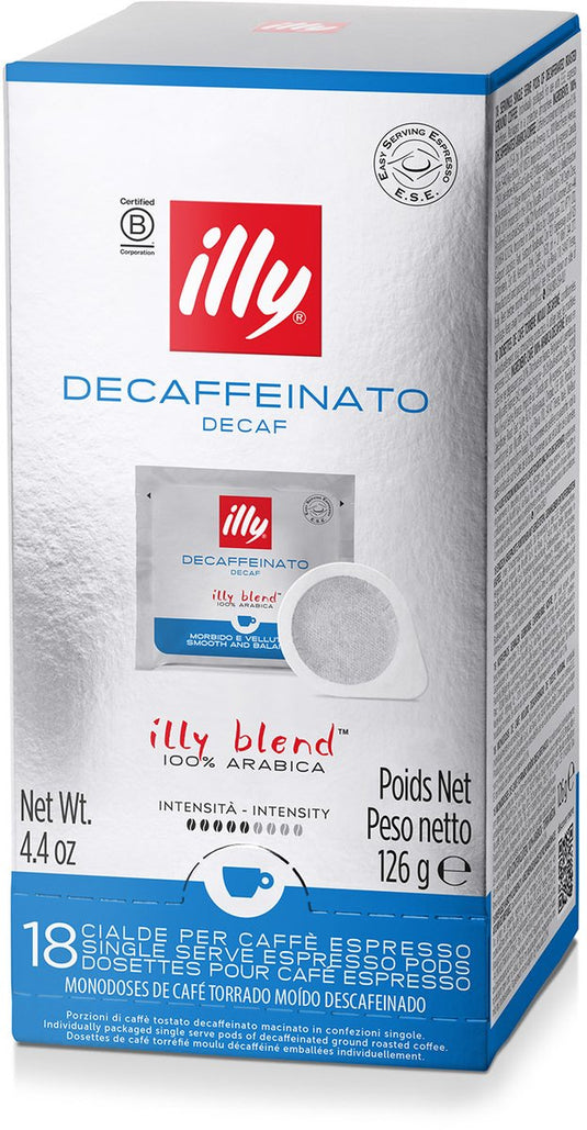 Illy - e.s.e. servings - koffiepads - cafeïnevrij - 12 x 18 stuks