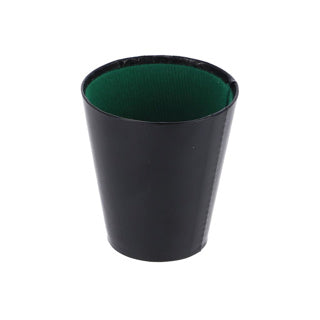 Board games dobbelbeker 9 cm zwart groen