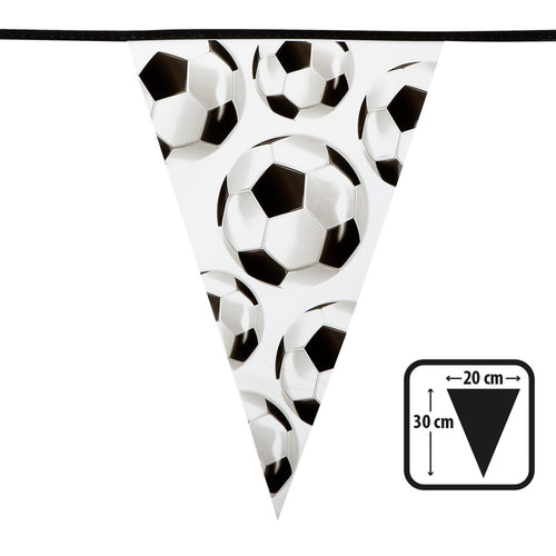 Vlaggenlijn Voetbal Puntvlaggen, 6mtr.