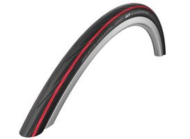 Schwalbe buitenband Lugano II 700 x 25 zw rood