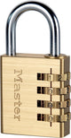 Hangslot master lock 604eurd goud