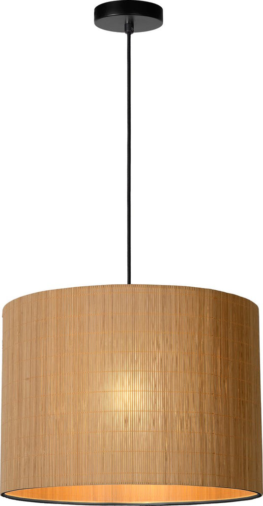 Lucide magius - hanglamp - ø 42 cm - 1xe27 - naturel - japandi