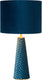 Lucide extravaganza velvet - tafellamp - ø 25 cm - 1xe27 - turkoois