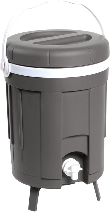 Eda jerrycan water met kraan - sapcontainer 8 liter - grijs - tafelmodel
