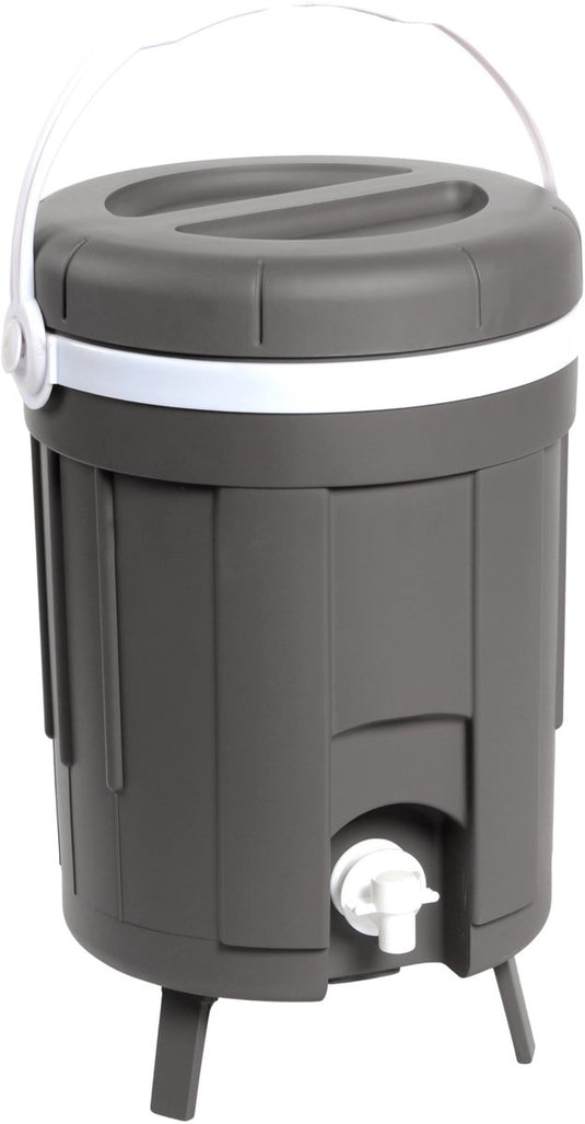 Eda jerrycan water met kraan - sapcontainer 8 liter - grijs - tafelmodel