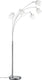 Rl live your light reality tommy - vloerlamp - nikkel mat - excl. 5x e14 3,5 w - voetschakelaar