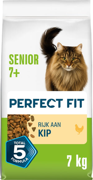 Perfect fit kattenbrokken - senior - kip - 7kg