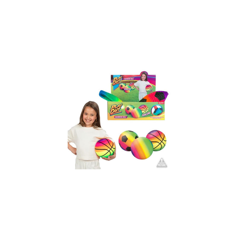 Laden Sie das Bild in Galerie -Viewer, Toi-toys play out regenboog bal 20cm 3 assorti
