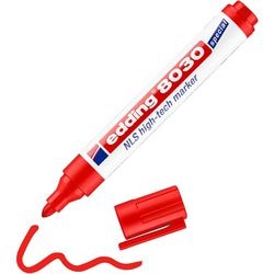 Permanentmarker edding nls high-tech 8030 rood 1,5-3 mm ronde punt