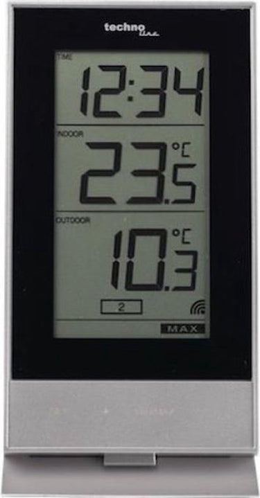 Technoline weerstation ws 9900 - 85x166x56 mm - wit - met 1 buitensensor - tl-ws9900