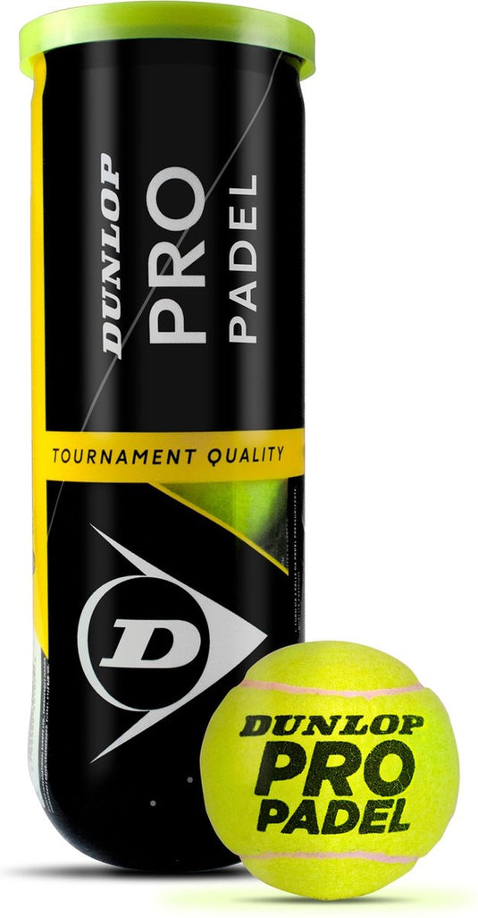 Dunlop pro padelbal - 3pet - geel