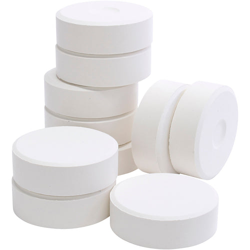 Colortime tempera vloeibare aquarelverf, h: 19 mm, d 57 mm, wit, 10 stuk 1 doos