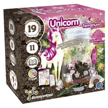 Oku science4you - unicorn terrarium eenhoorn in het bos