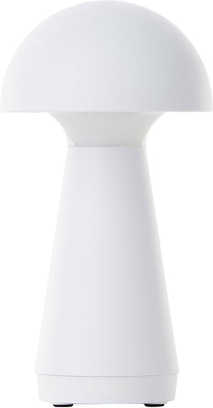 Brilliant ag brilliant navabi - buiten tafellamp - led 2w - ø 9.5 cm - 130 lm - 3000k - 3-steps dimbaar - usb oplaadbaar - ip44 - wit
