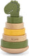 Trixie houten stapeltoren - mr. dino - houten stacking toy - educatief speelgoed - voor jongens meisjes - dinosaurus