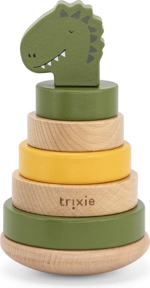 Trixie wooden stacking toy - mr. dino