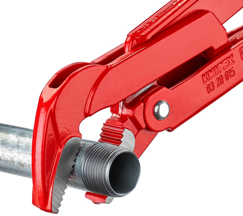 Load image into Gallery viewer, Knipex rohrzange pipe pliers 45° threaded lacquered
