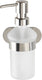 Wenko turbo-loc® zeepdispenser orea rvs mat 200ml - zeeppompje - bevestigen zonder boren - zelfklevend - 10 jaar garantie