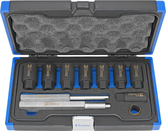 Condor demontage gereedschapset 2104 disassembly kit f. rim locks