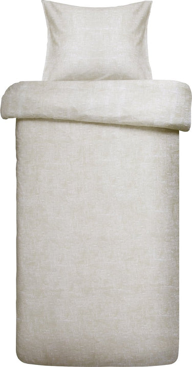 Damai dekbedovertrek ebba - biologisch katoen - 140x200 220 cm - beige + 1 kussensloop 60x70