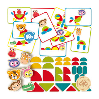 Load image into Gallery viewer, Ses montessori dierenvormen leggen | 2 stuks
