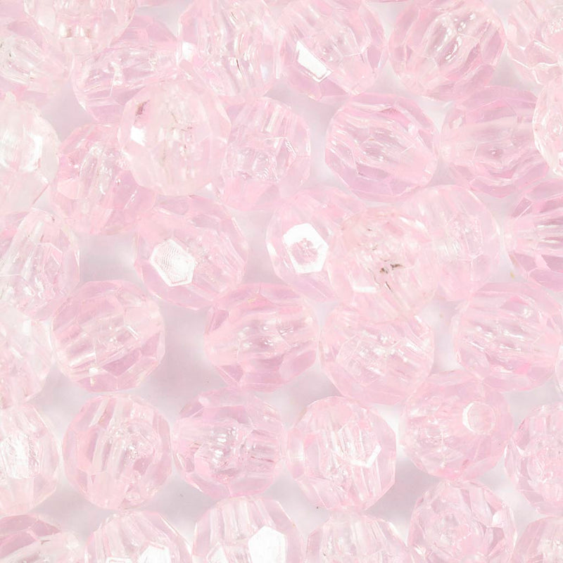Laden Sie das Bild in Galerie -Viewer, Https: www.cchobby.nl facet-glaskralen-d-8-mm-gatgrootte-1-mm-roze-100-gr-1-doos
