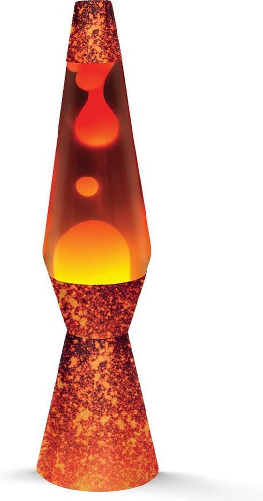 I-total lavalamp - lava lamp - sfeerlamp - 40x11 cm - glas aluminium - 30w - vulkaan - xl1781