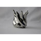 Mansion atmosphere waxinelichthouder tulp grijs 9x9x9,3cm
